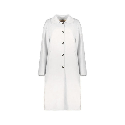 Herno White Wool Coat for Women