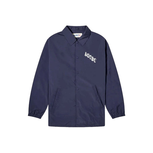 Autry Blue Polyester Long Sleeve Top for Men