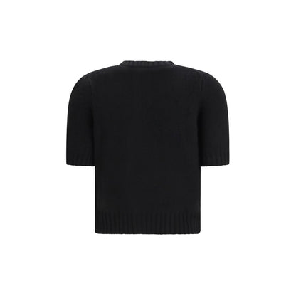 Khaite Black Cashmere Cardigan - Nora Cropped Elegance