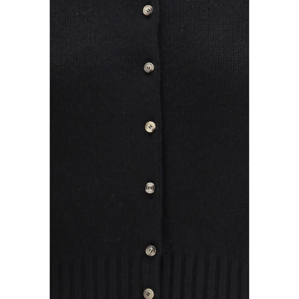 Khaite Black Cashmere Cardigan - Nora Cropped Elegance