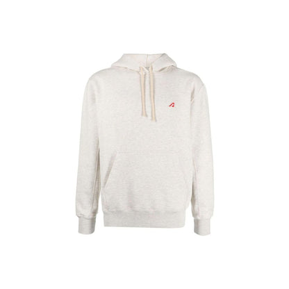 Autry Beige Cotton Hoodie for Men