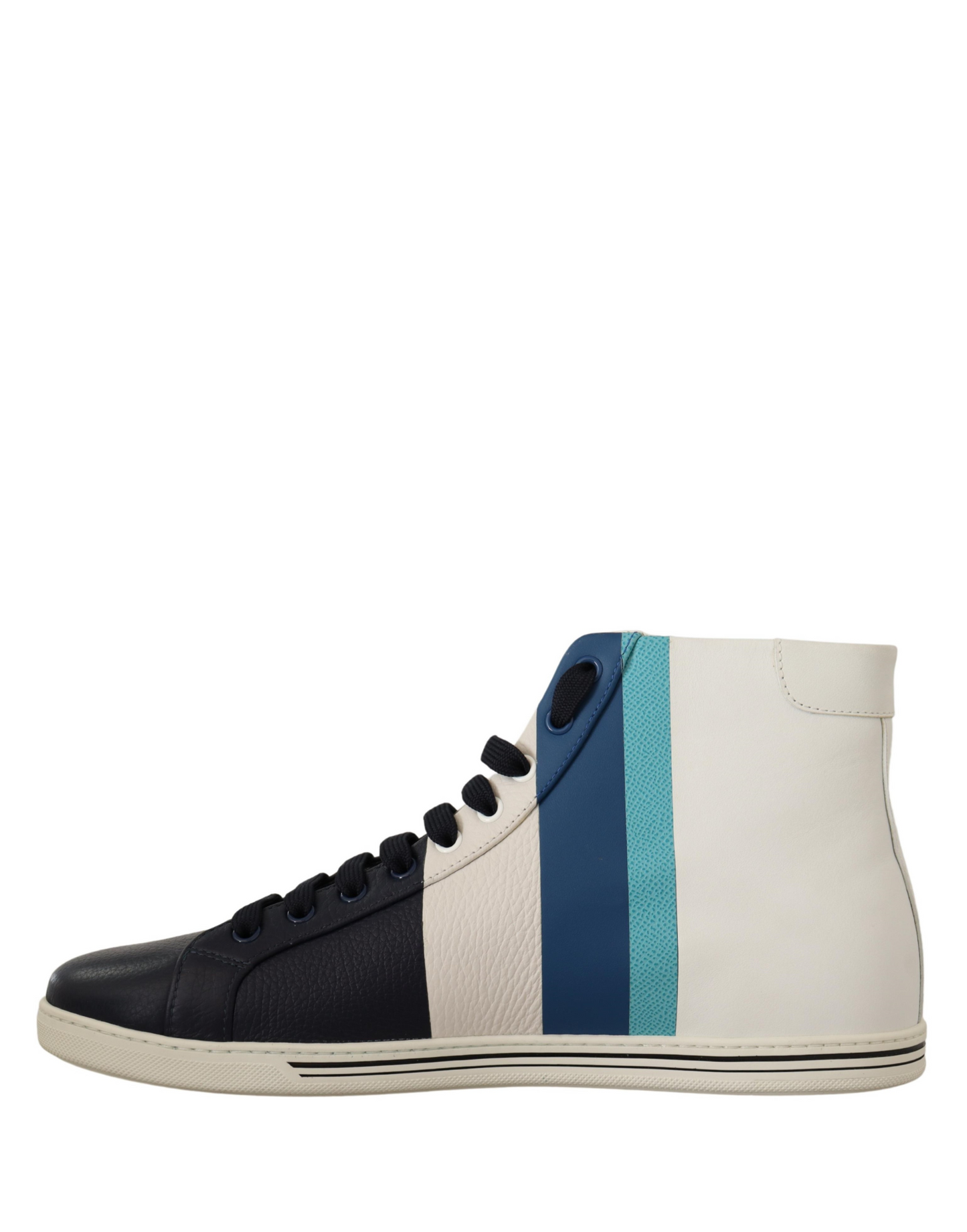 Dolce & Gabbana Saint Tropez Colourblock Mid-Top Leather Sneakers