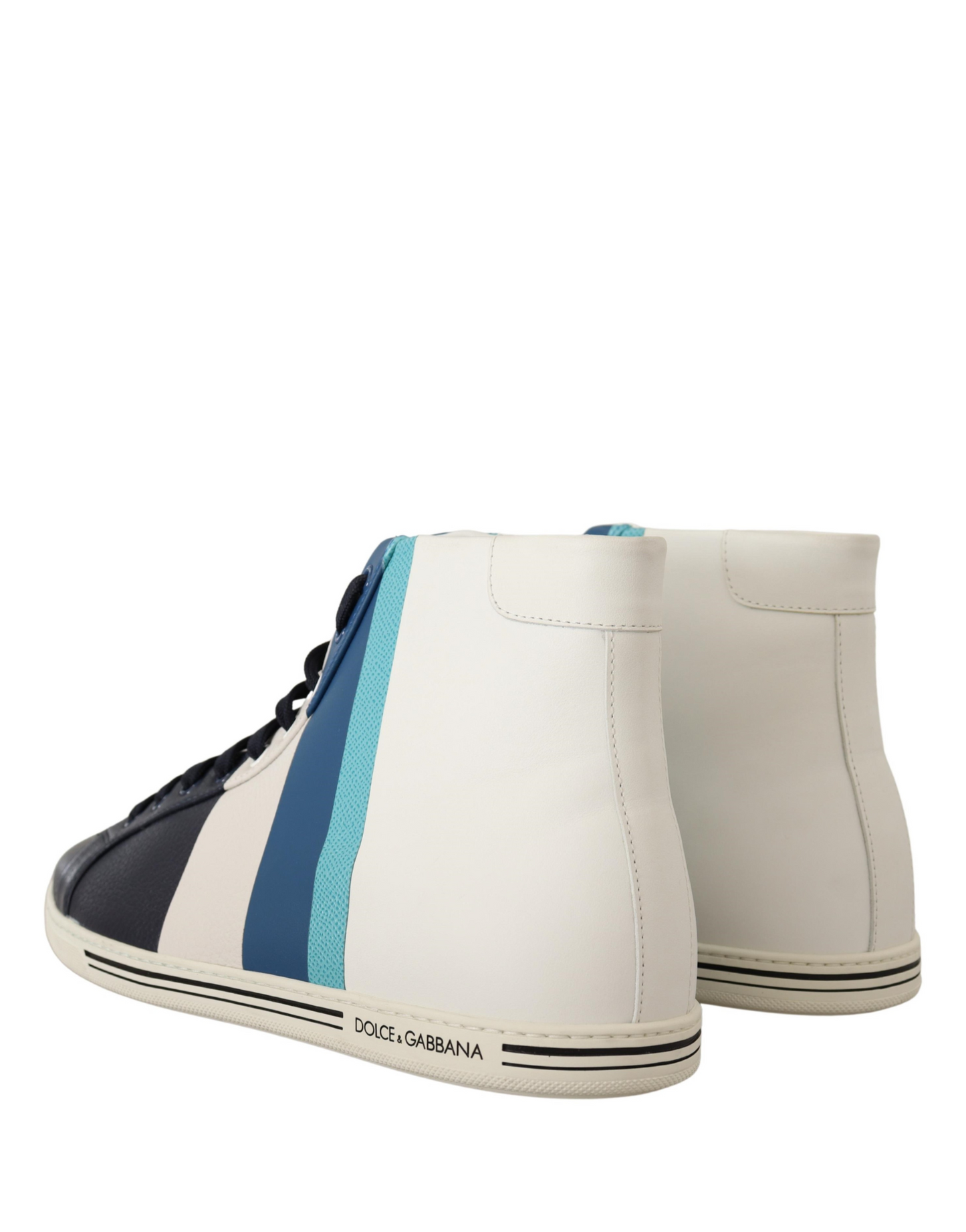 Dolce & Gabbana Saint Tropez Colourblock Mid-Top Leather Sneakers