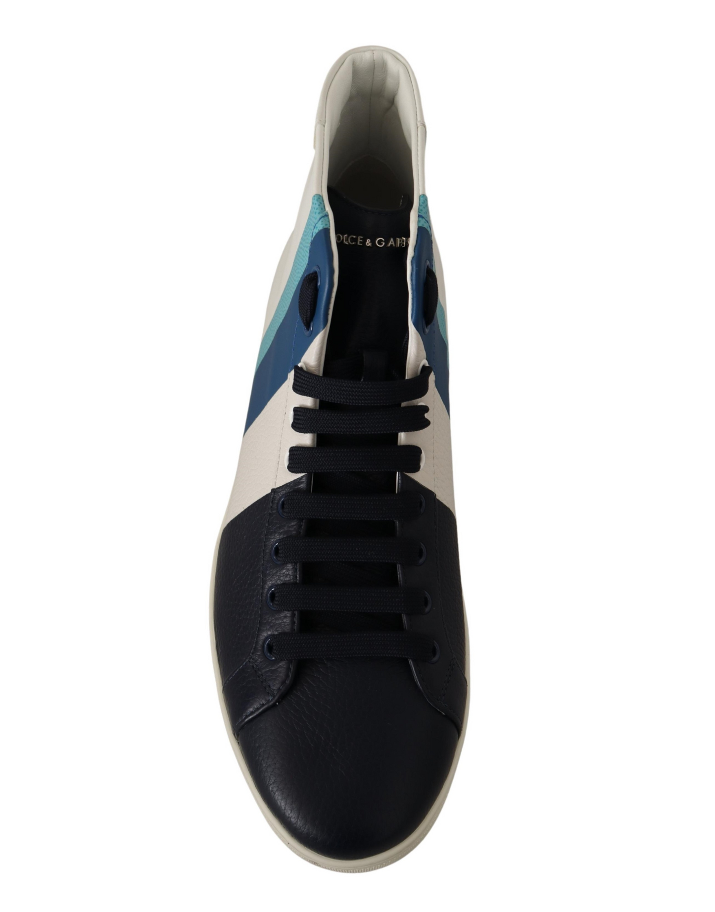 Dolce & Gabbana Saint Tropez Colourblock Mid-Top Leather Sneakers