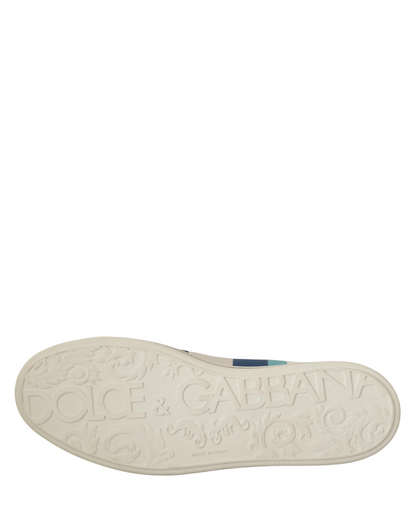 Dolce & Gabbana Saint Tropez Colourblock Mid-Top Leather Sneakers