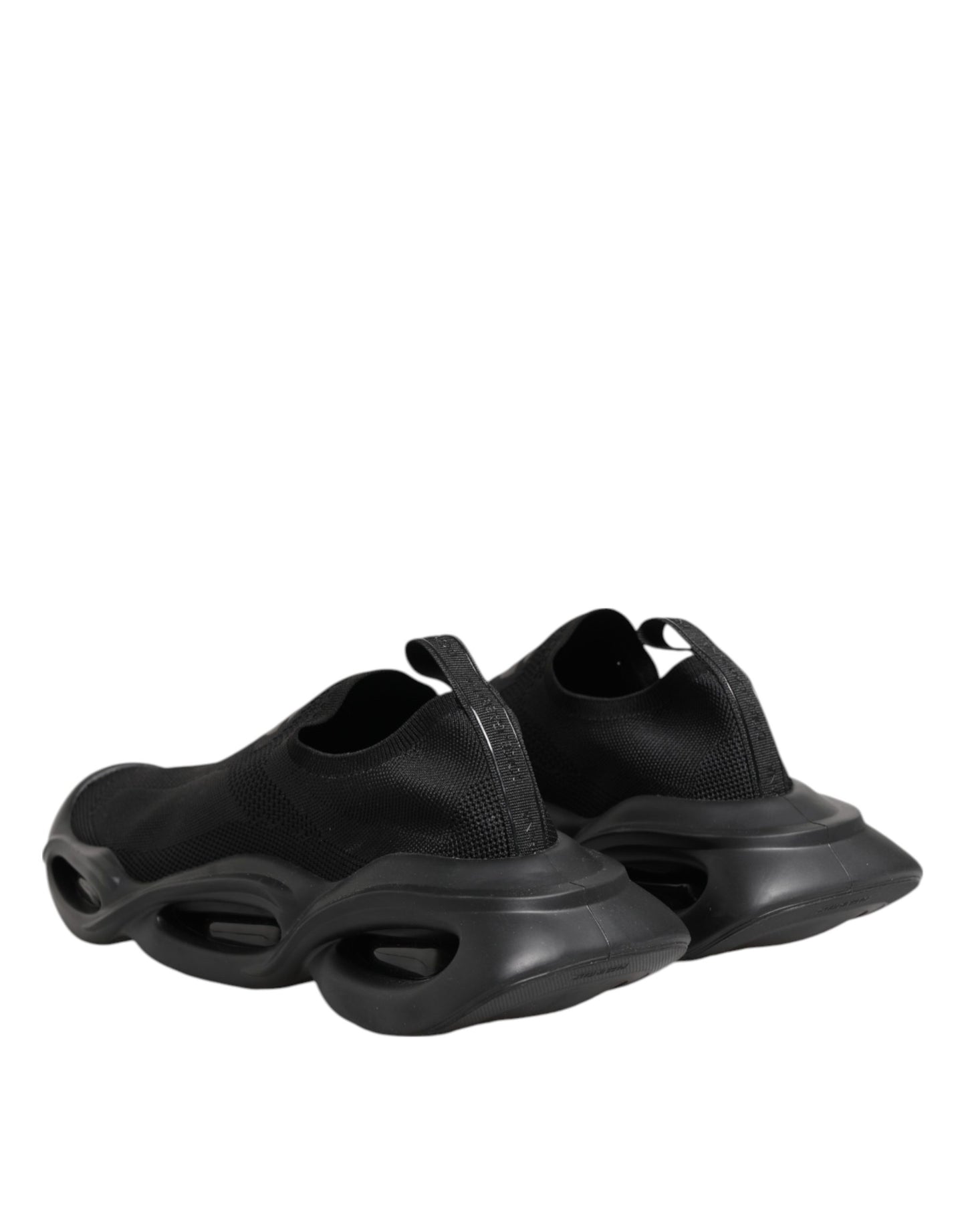 Dolce & Gabbana Black Slip On Wave Low Top Sneakers