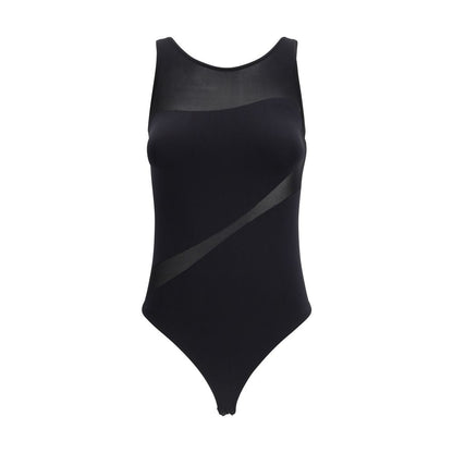 Wolford Black Polyamide Bodysuit - Shade Sleeveless String Body
