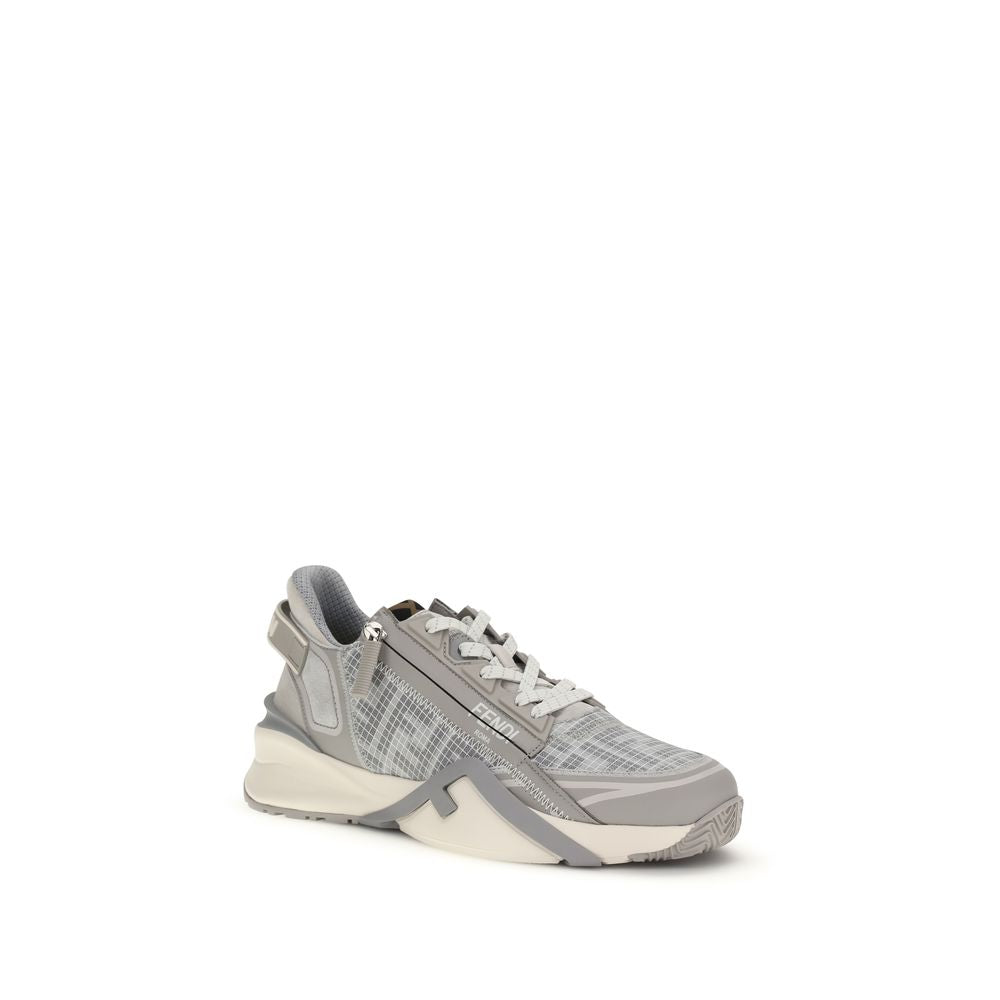 Fendi Men's Gray FF Flow Sneakers