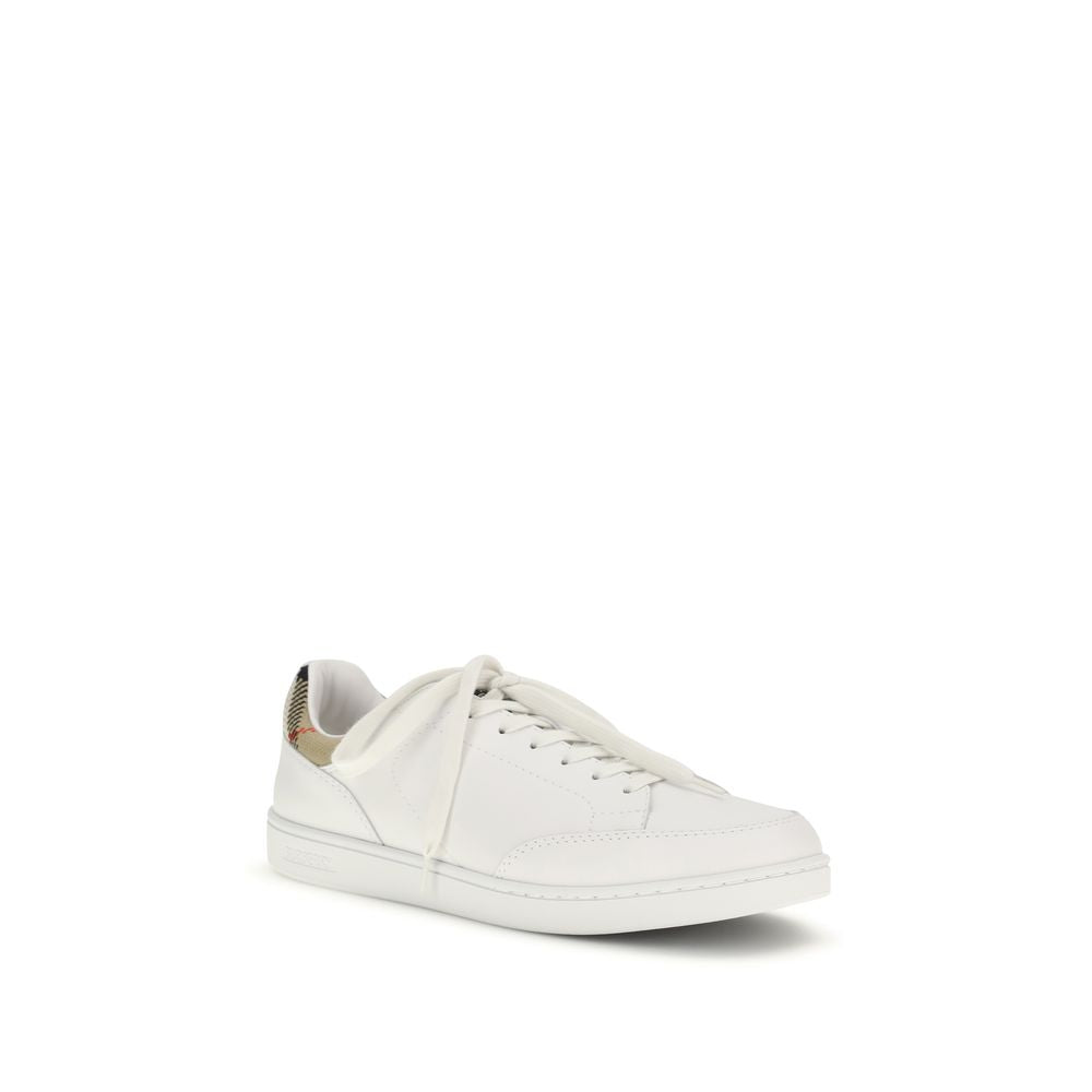Burberry Set Low Top Check Detail Low Top Sneakers