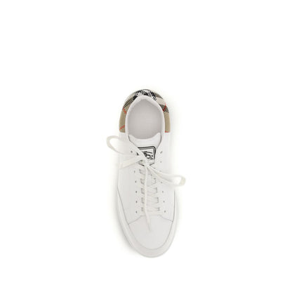Burberry Set Low Top Check Detail Low Top Sneakers