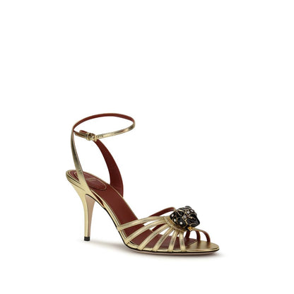 Valentino Garavani Panthea 85 Leather Heeled Sandals