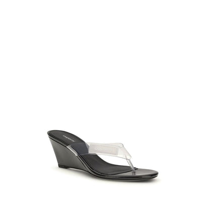 Coperni Black PVC Flip-Flop Sandals