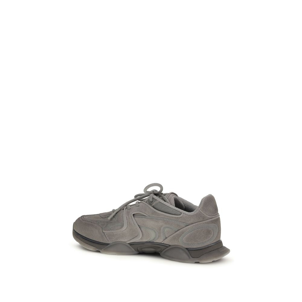 Axel Arigato Gray Calf Leather Bos Taurus Chunky Sneakers