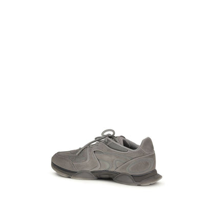 Axel Arigato Gray Calf Leather Bos Taurus Chunky Sneakers