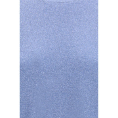 Brunello Cucinelli Blue Cashmere Blend T-Shirt
