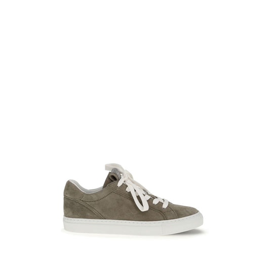 Brunello Cucinelli Suede Trainers with Precious Loop