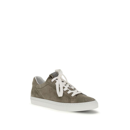 Brunello Cucinelli Suede Trainers with Precious Loop