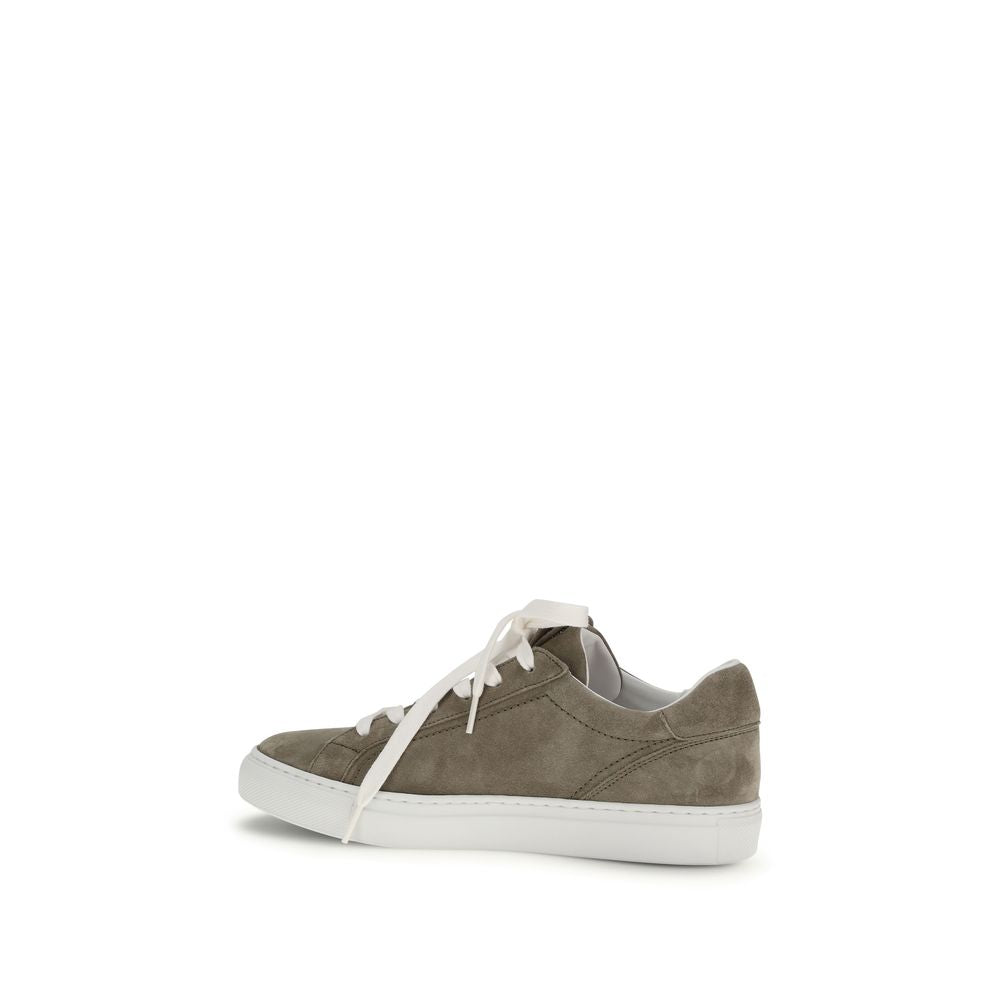 Brunello Cucinelli Suede Trainers with Precious Loop