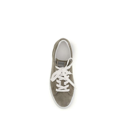Brunello Cucinelli Suede Trainers with Precious Loop