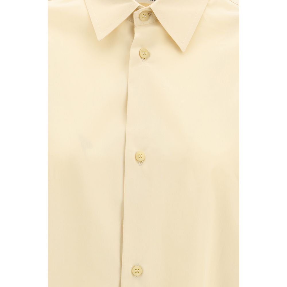 Darkpark Beige Cotton Dress Shirt - The Carla Oversized Shirt