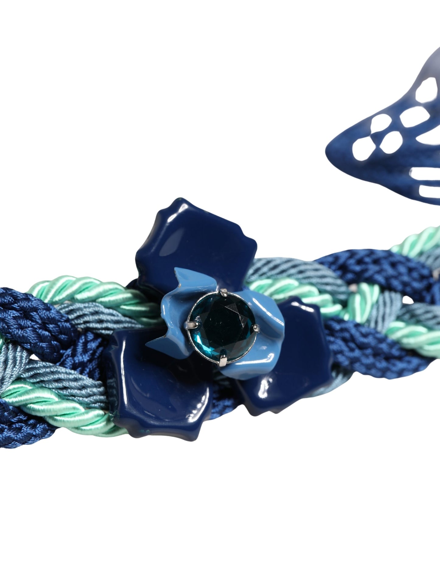 Cavalli Class Multicolor Twisted Rope Chain Buckle Waist Belt