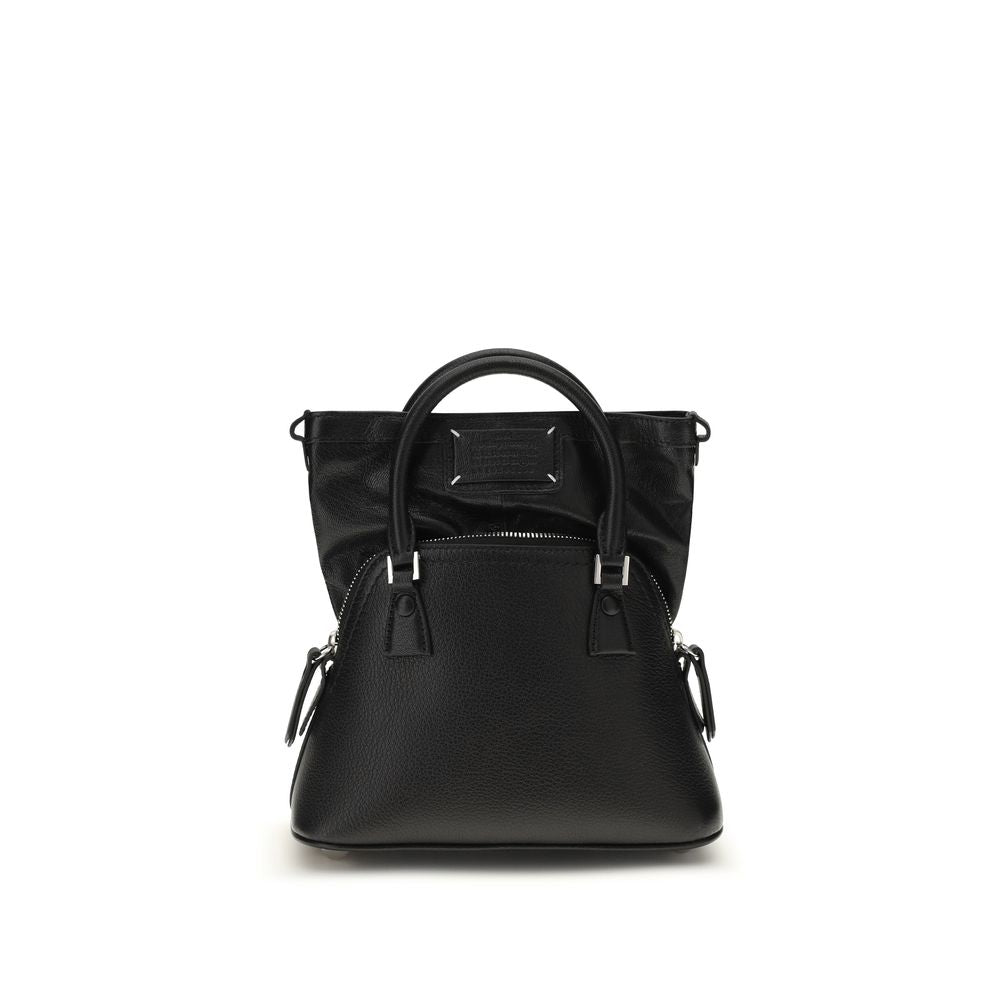 Maison Margiela Black Goatskin Leather 5AC Micro Handbag