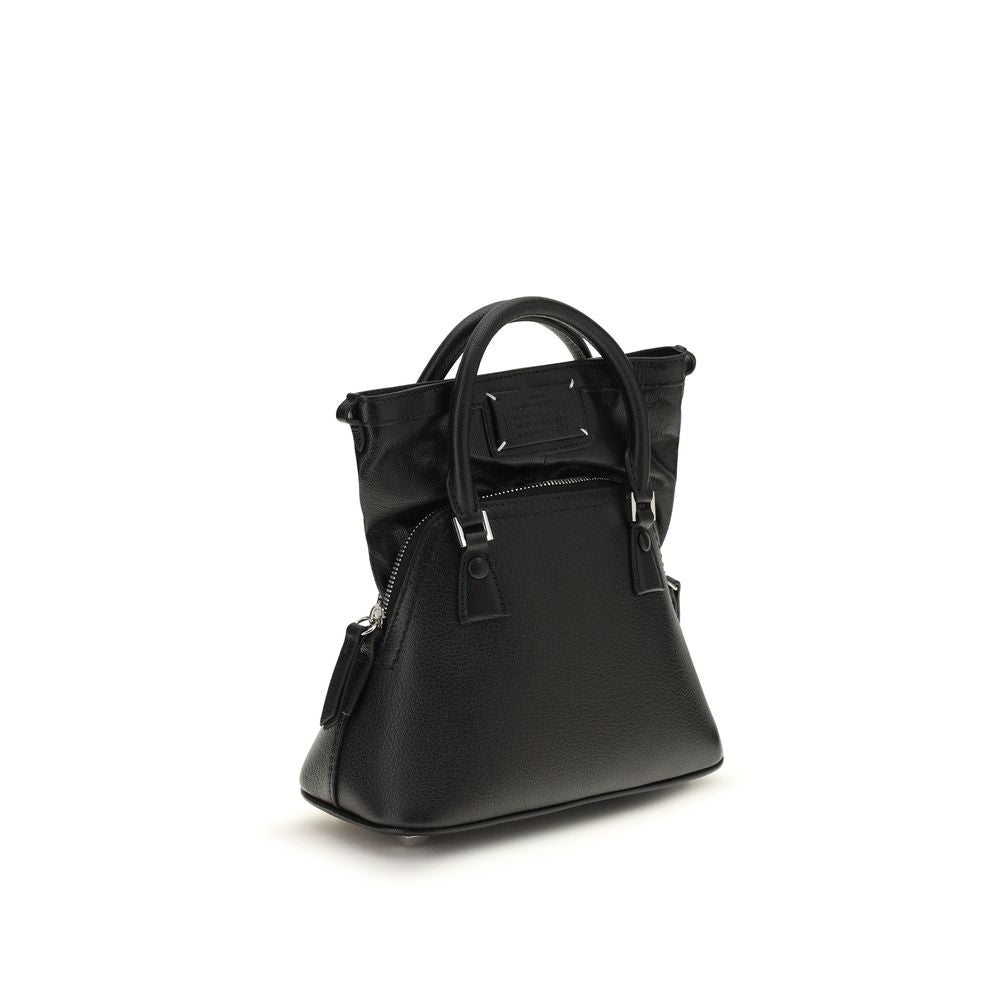 Maison Margiela Black Goatskin Leather 5AC Micro Handbag