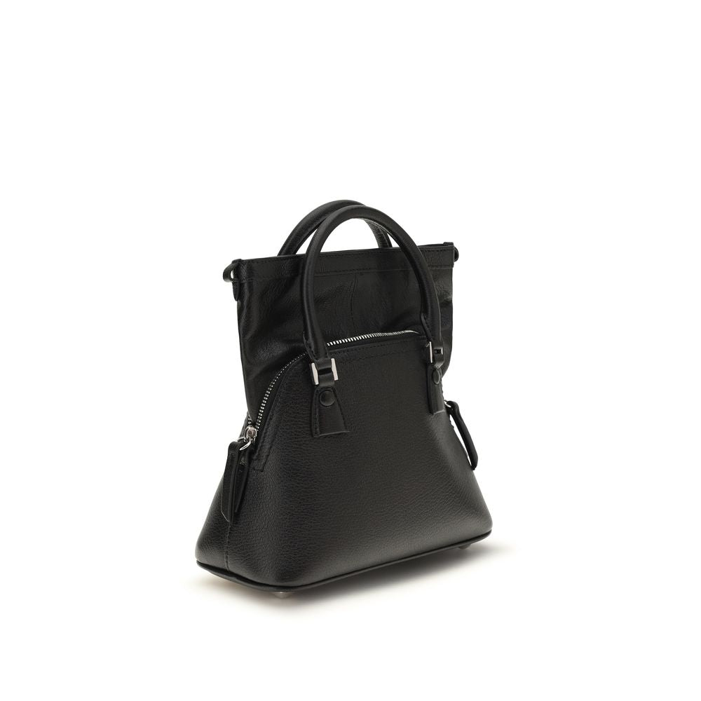 Maison Margiela Black Goatskin Leather 5AC Micro Handbag