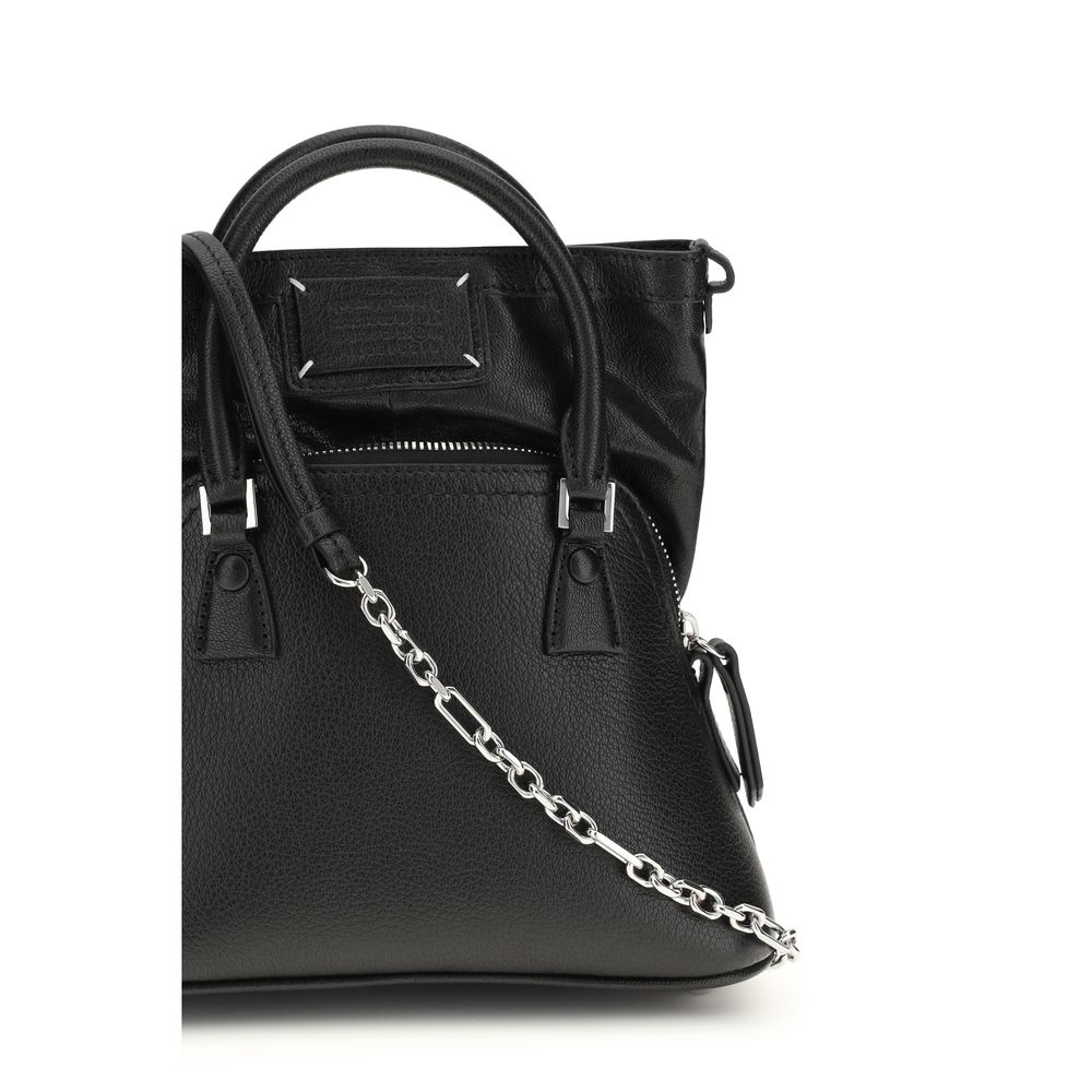 Maison Margiela Black Goatskin Leather 5AC Micro Handbag