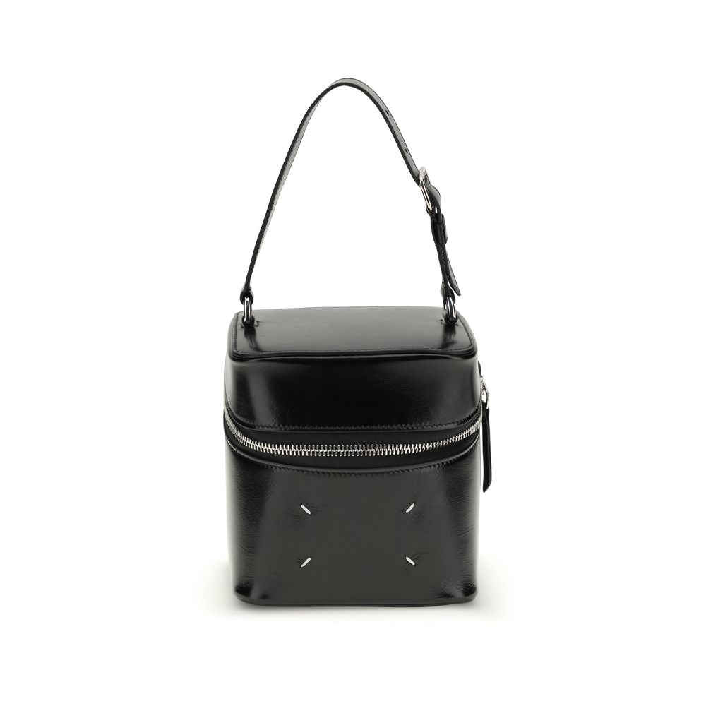 Maison Margiela Black Calf Leather Big Cube Bucket Bag