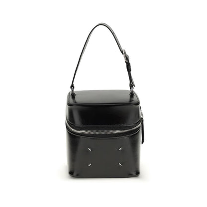 Maison Margiela Black Calf Leather Big Cube Bucket Bag