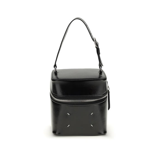 Maison Margiela Black Calf Leather Big Cube Bucket Bag