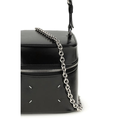 Maison Margiela Black Calf Leather Big Cube Bucket Bag