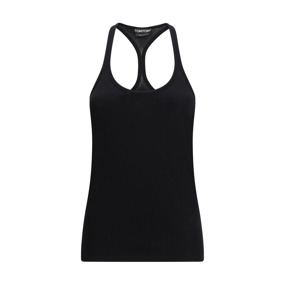 Tom Ford Black Silk Blend Tank Top