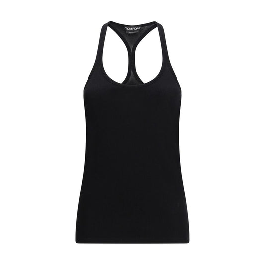 Tom Ford Black Silk Blend Tank Top