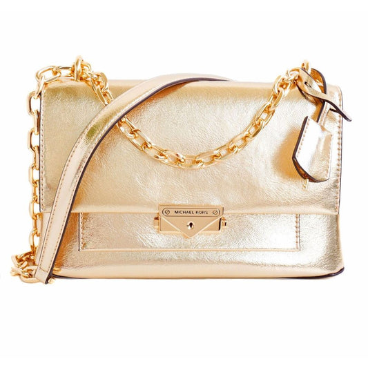 Michael Kors Gold Leather Shoulder Bag