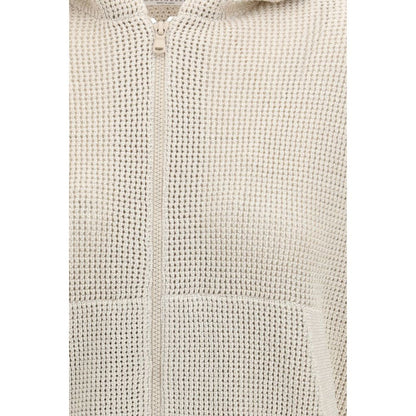Brunello Cucinelli Beige Cotton Hoodie