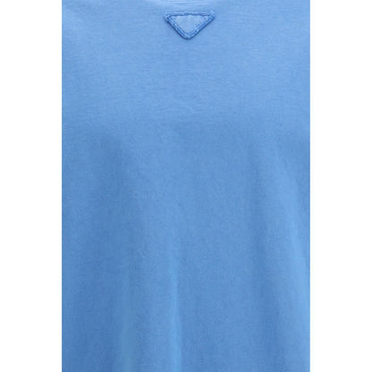 Prada Blue Cotton T-Shirt