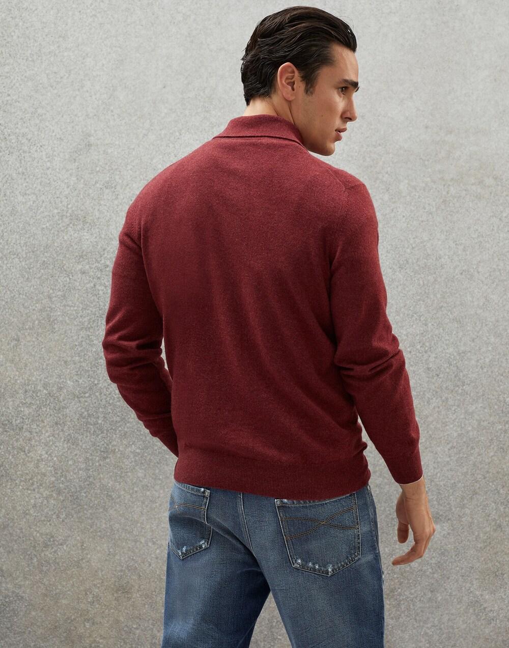 Brunello Cucinelli Red Cashmere Sweater