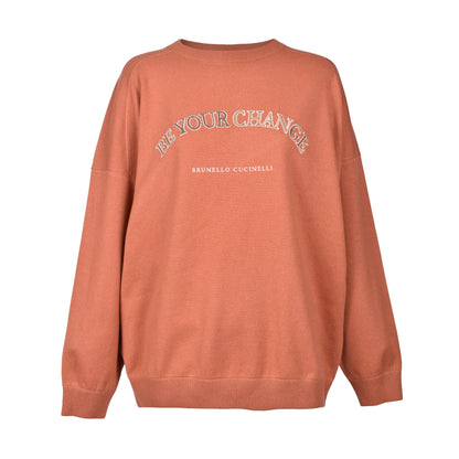 Brunello Cucinelli Coral Wool Blend Sweatshirt