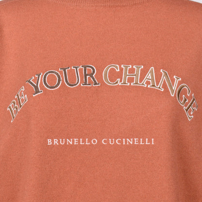 Brunello Cucinelli Coral Wool Blend Sweatshirt