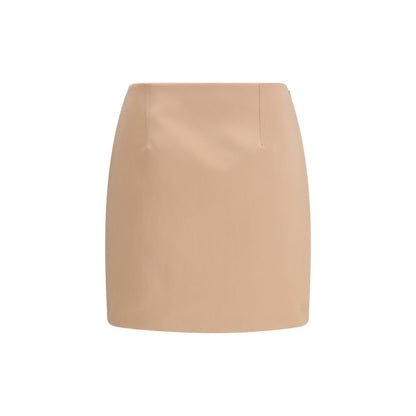 Chloé Beige Satin Mini Skirt