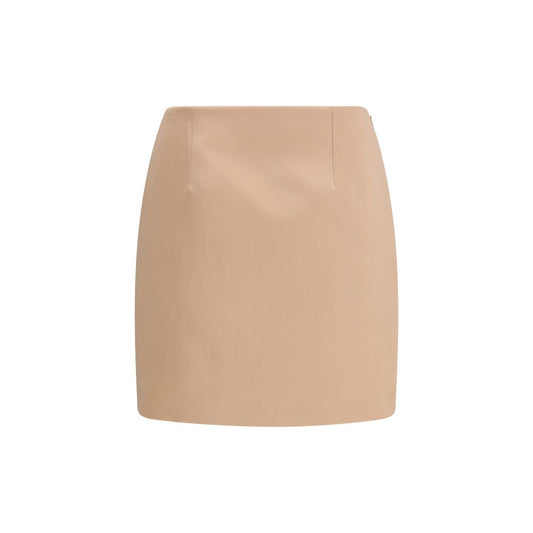 Chloé Beige Satin Mini Skirt