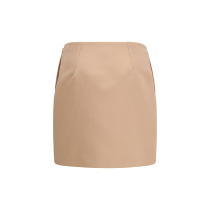 Chloé Beige Satin Mini Skirt