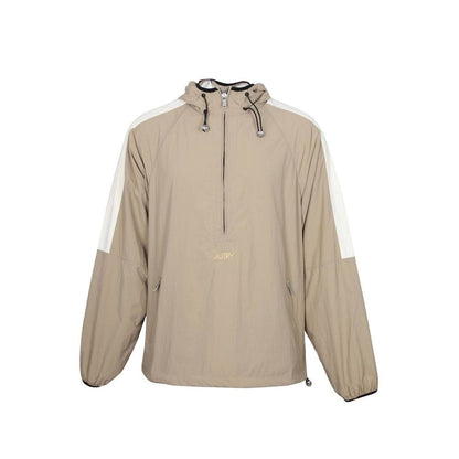 Autry Beige Nylon Shell Jacket for Men