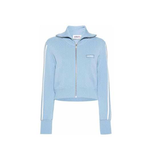 Autry Blue Nylon Cardigan for Women