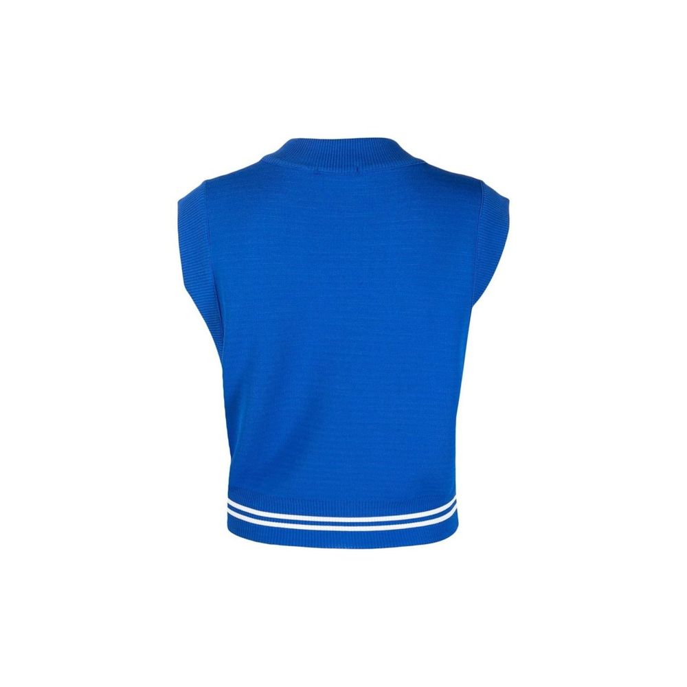Autry Blue Nylon Waistcoat for Women