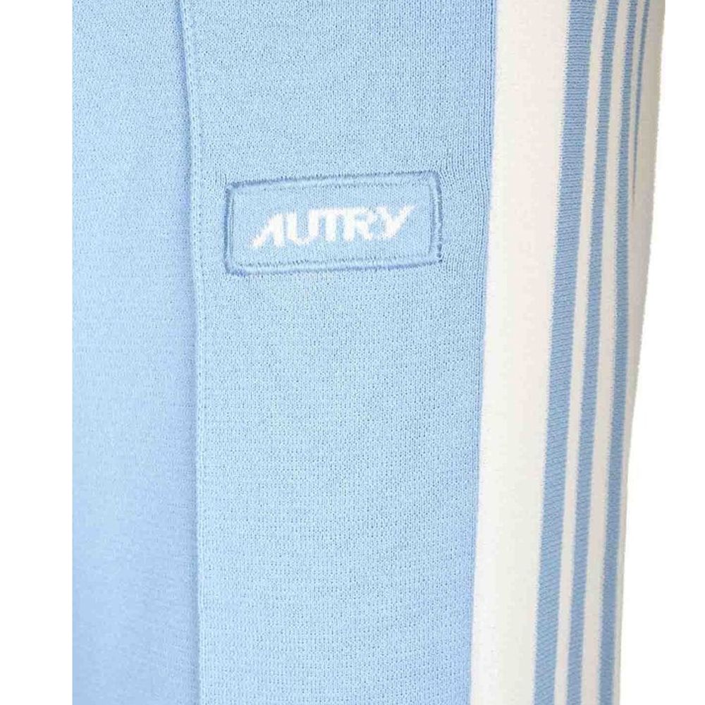 Autry Blue Nylon Athletic Pants for Women