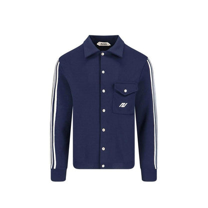 Autry Blue Nylon Cardigan for Men