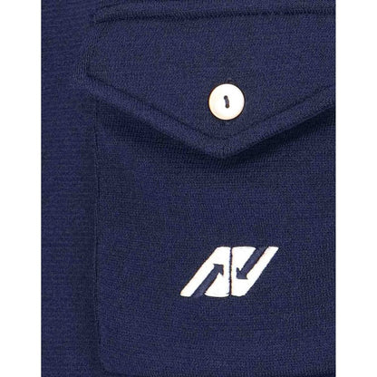 Autry Blue Nylon Cardigan for Men